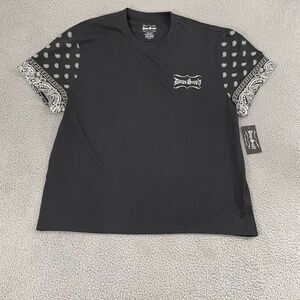 Dogg Supply by Snoop Dogg T-Shirt Men 3XL Black Bandana Short Sleeve Tee NWT